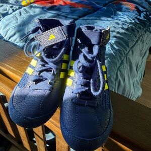 adidas Kids Shoes in Navy and Yellow